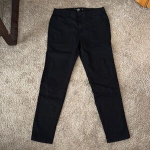 holister black skinny chino pants
